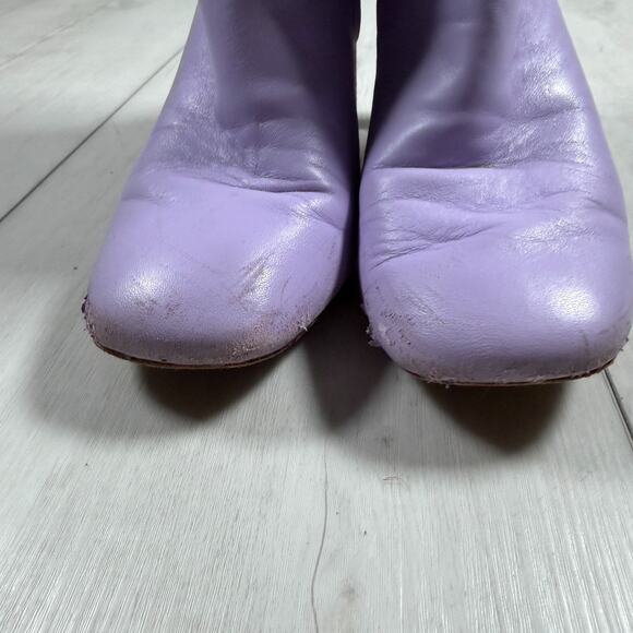 Kate Spade New York Women's 9 Tall Rochelle Boots Purple Lilac Leather - Picture 7 of 9